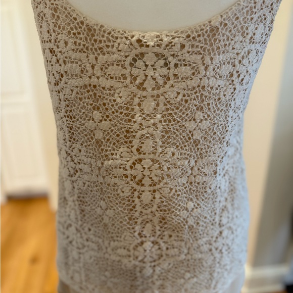 Cabi Cream Crochet Lace Tank Top - Picture 11 of 11